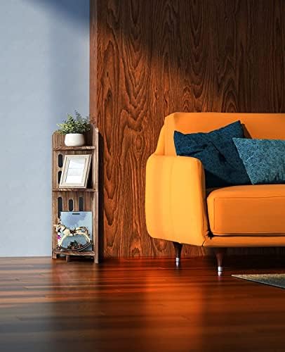 Meangood 3 Tier Solid Wood Corner Shelf Stand