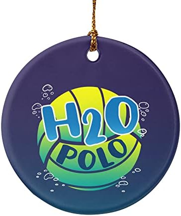 GRAPHICS AND MORE Water Polo Ball Porcelain Christmas Ornament 28 Inches