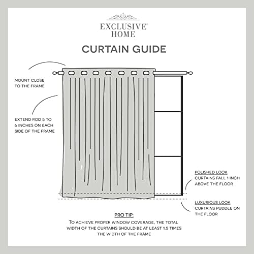 Exclusive Home Loha Curtain Panel 108x84 Natural