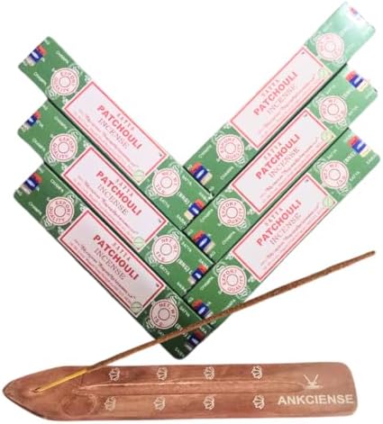 ANKCIENSE Incense Stick Holder with Satya Patchouli Incense