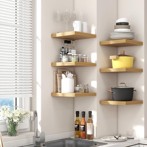 Venusmiles Square Floating Shelves 3 Pack