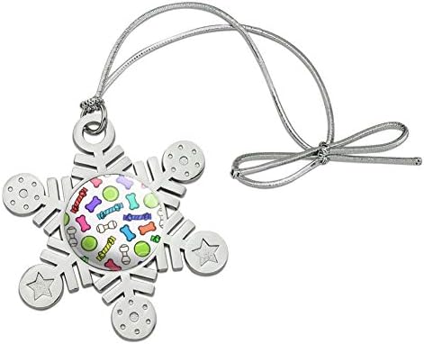 Doggie Chew Toy Bone Rope Snowflake Ornament