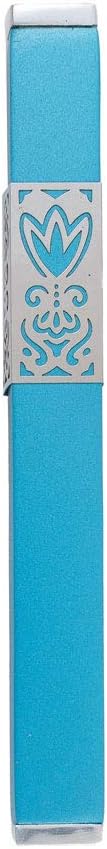 Modern Turquoise Anodized Aluminum Mezuzah Case
