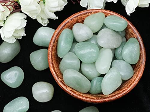 Crocon Green Jade Tumbled Stones 1LB Natural Crystal Kit