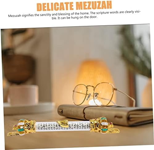 Retro Style Metal Mezuzah Door Sign for Jewish Home Blessing