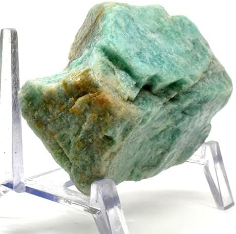 410g Blue Amazonite Rough Natural Crystal for Indoor Fountain