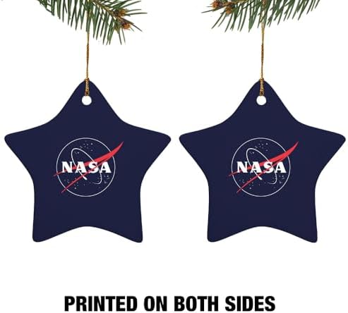 GRAPHICS MORE Star-Shaped Porcelain Christmas Ornament - 31 Inch 1