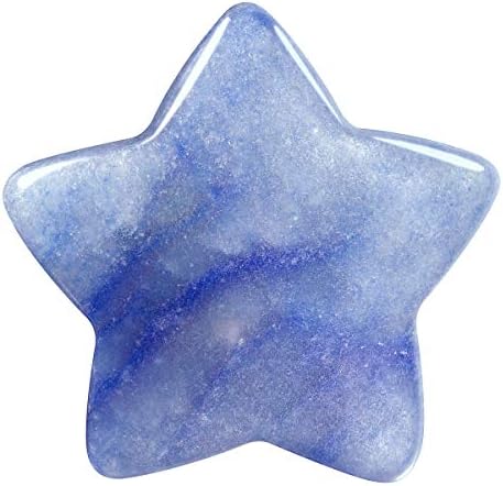 Set of 5 Star Shape Healing Crystal Pocket Stones Blue aventurine