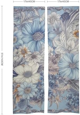Japanese Noren Door Curtain with Hand Painted Flowers Design