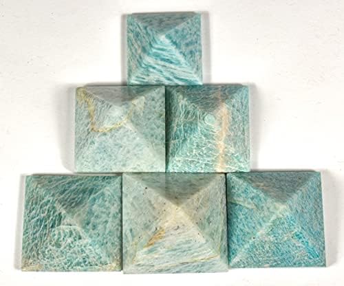 HQRP Blue Green Amazonite Pyramid Gemstone