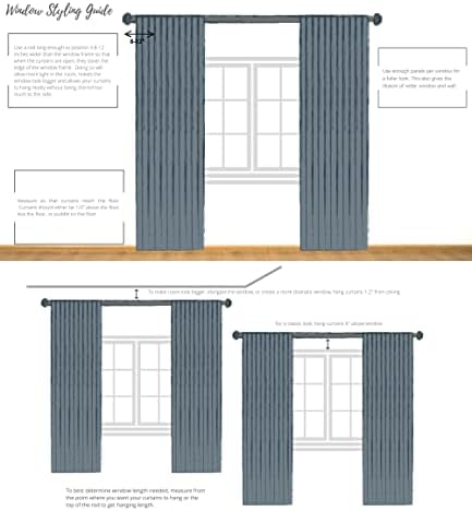 Central Park Ombre Door Curtain 100 Wide Gradient Print