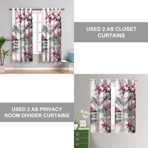 Cherry Blossom Door Curtain for Privacy and Style