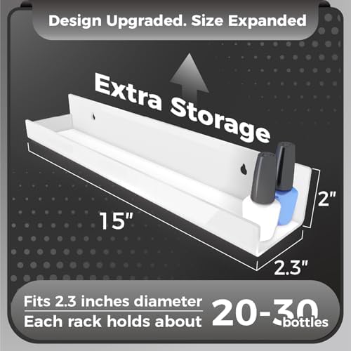 4 Pack 15 Inch White Acrylic Floating Shelves