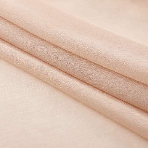 Taupe Brown Sheer Curtains 95 Inch Length 2 Panels