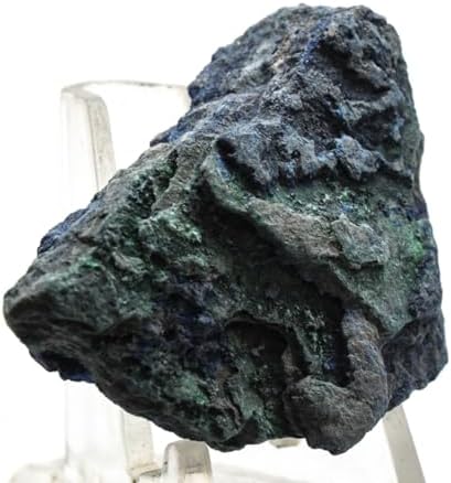 175ct Rich Blue Azurite with Green Malachite Cluster Rough Gemstone