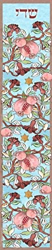 YourHolyLandStore Pomegranates Stars of David Jewish Mezuzah Case Hand Made Judaica Art
