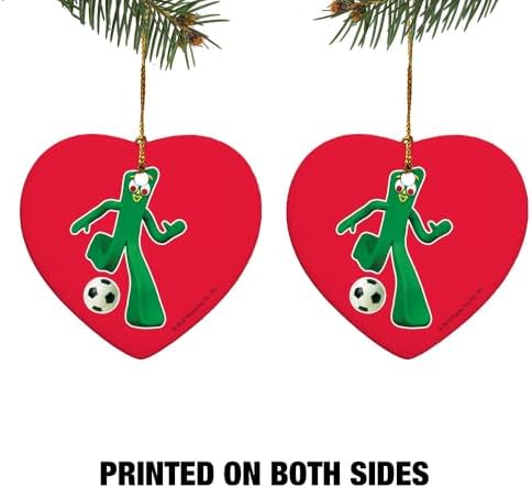 GRAPHICS AND MORE Heart-Shaped Porcelain Ornament - 28