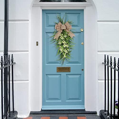 Ochine Teardrop Swag Wreath for Front Door