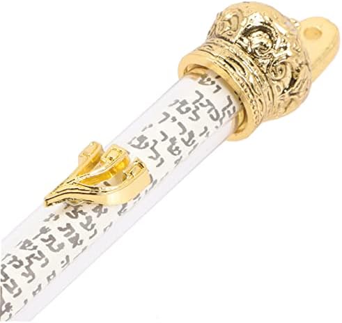 ULTECHNOVO Metal Mezuzah Door Decor with Scroll