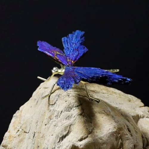 Aura Kyanite Dragonfly Crystal Decor with Stand