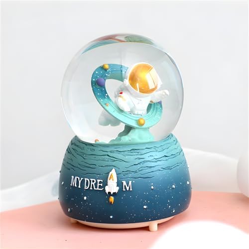 Astronaut Snow Globe - Musical Automatic Snowflakes for Kids