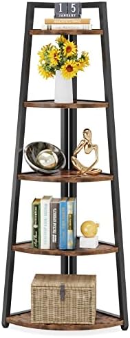 Tribesigns 70 Inch Tall Corner Shelf Bookcase