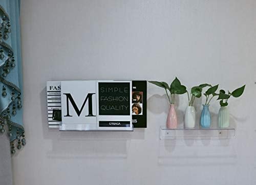 CY Craft Clear Acrylic Floating Shelves Set of 4