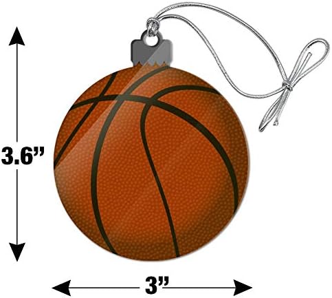 Basketball Ball Acrylic Christmas Tree Ornament