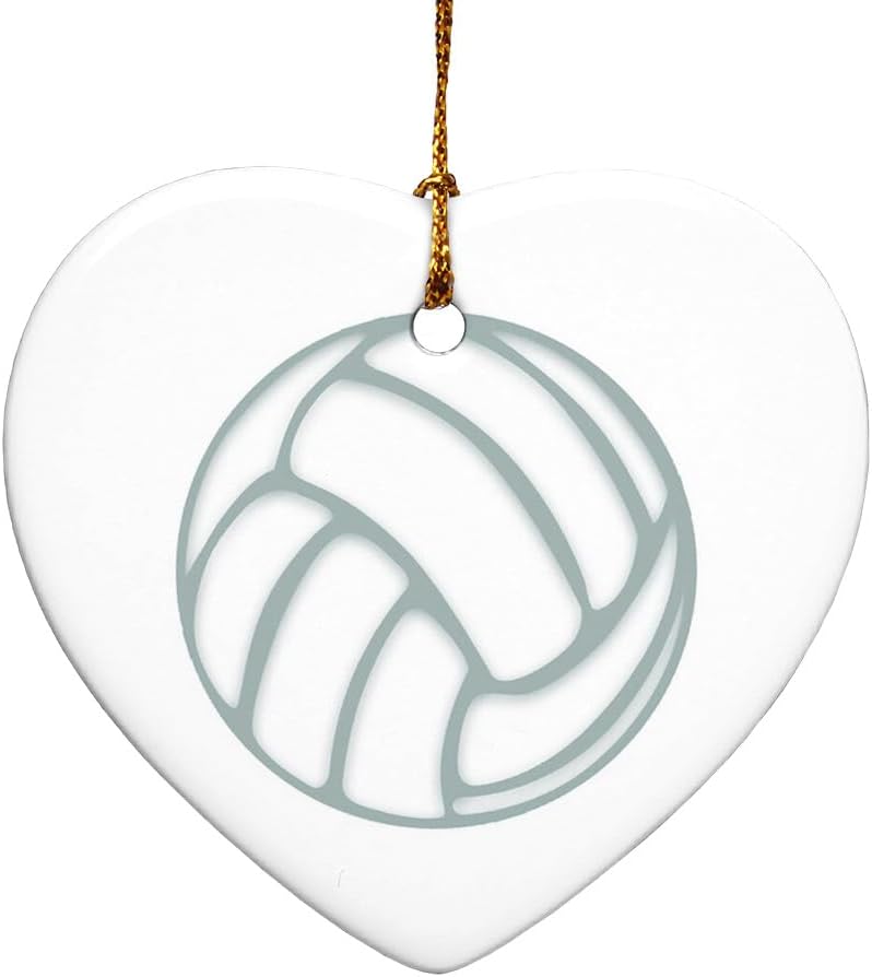 Graphics More Heart-Shaped Porcelain Christmas Ornament 28
