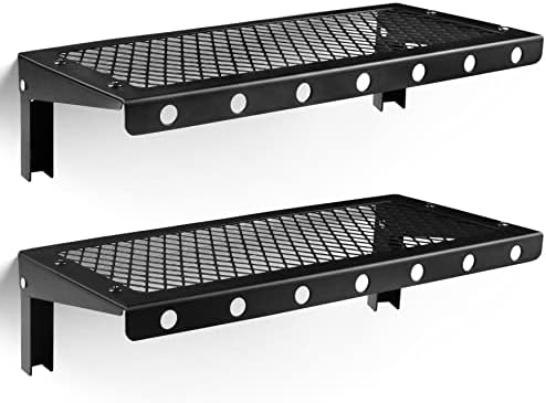 Modern Industrial Floating Wall Shelves Set of 2