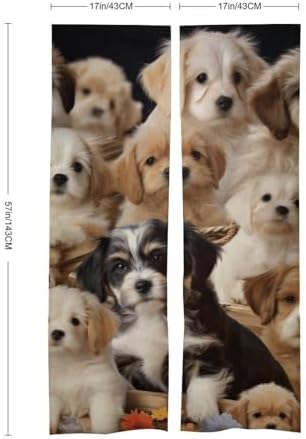 Cute Pet Dog Door Cover Curtain 57x17 Inches