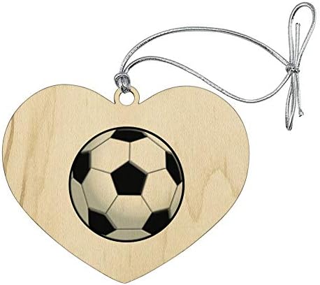 GRAPHICS MORE Heart Shaped Wooden Christmas Ornament