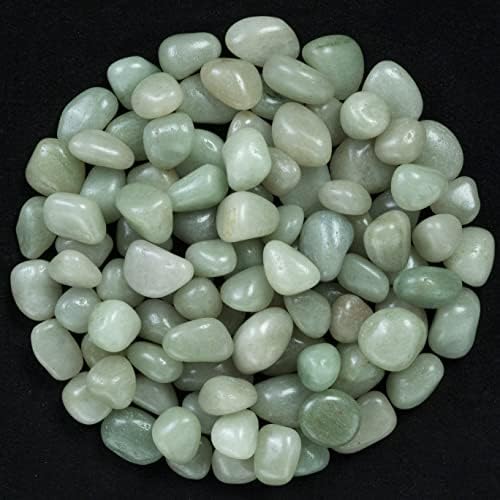 Crocon Green Jade Tumbled Stones 1LB Natural Crystal Kit