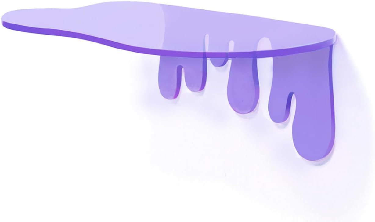 SetGame 2-Pack Purple Floating Wall Shelf