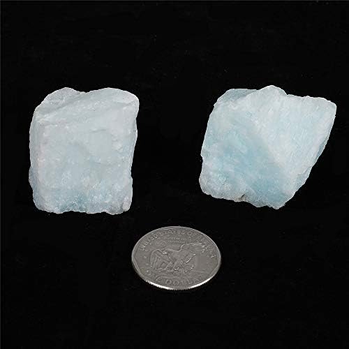 Rough Gemstone Flat Box - Blue Aragonite 7x5x2