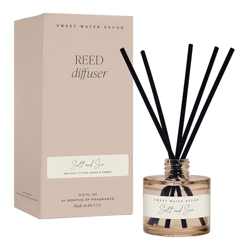 Sweet Water Decor Salt Sea Reed Diffuser - 4 Month Fragrance