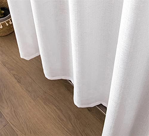 SK Studio White Short Curtains for Kitchen and Closet