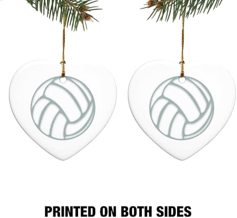 Graphics More Heart-Shaped Porcelain Christmas Ornament 28