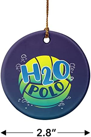GRAPHICS AND MORE Water Polo Ball Porcelain Christmas Ornament 28 Inches