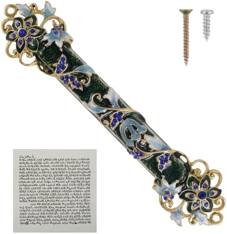 Hand Painted Mezuzah Zinc Alloy Enamel Decorative Mezuzah