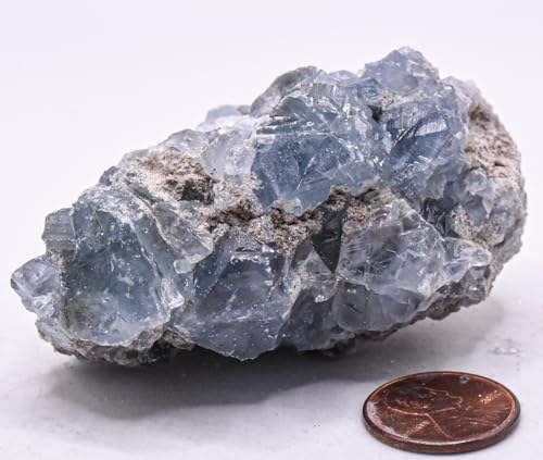 Blue Celestite Druzy Cluster 27 Inch Natural Gemstone