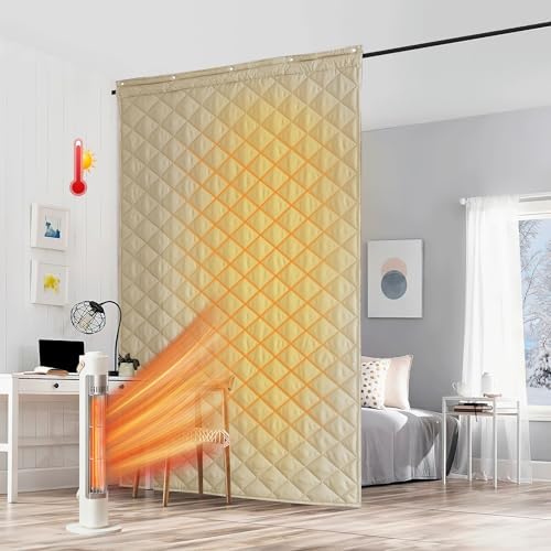 RYB HOME Thermal Insulated Curtain for Winter