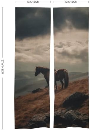 Mountain Door Cover Curtain 57x17 Inches