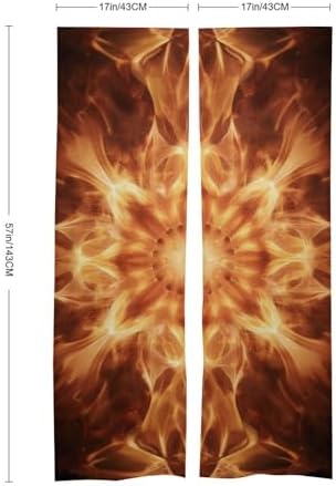 Beautiful Flame Pattern Door Curtain 57x17 Inches