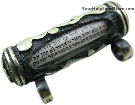 Mezuzah Pendant with Shema Yisrael Scroll 1