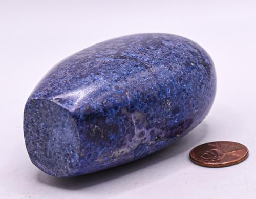 29 Inch Deep Blue Dumortierite Freeform Specimen Paperweight