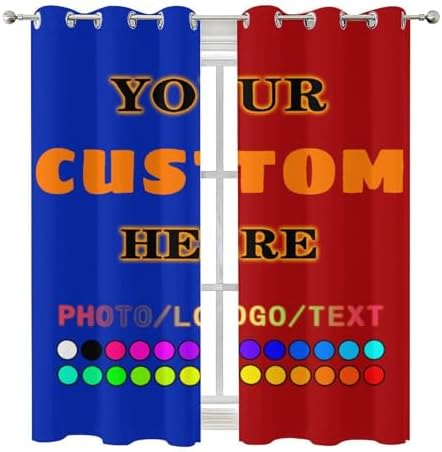 Custom Curtains Set of 2 Panels for Windows