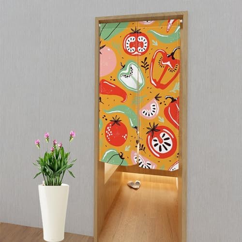 Leowefowa Japanese Noren Door Curtain 34x60 Inches