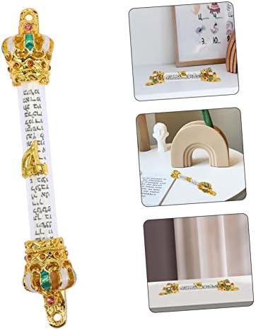 Elegant 6-Inch Metal Mezuzah Scroll for Door