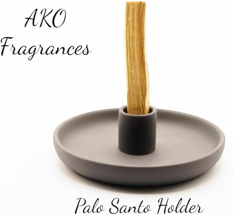 4 in 1 Incense Burner Holder - Matte Black Ceramic